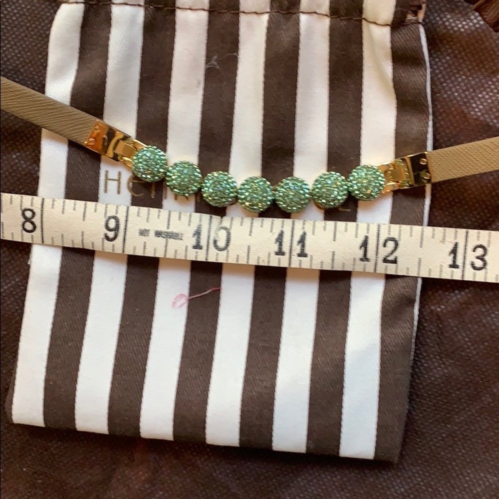 NWOT HENRI BENDEL Choker Necklace-beautiful Green